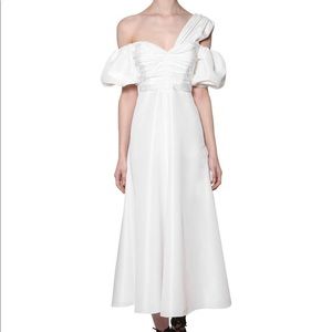 White Taffeta Self-Portrait Dress